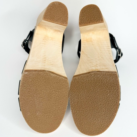 NEW Hasbeens women's size 38 or US 8  black leather strappy in the woods sandals - Picture 6 of 6